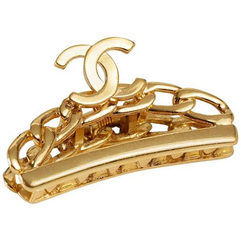 chanel hair clip gold|chanel hair extensions.